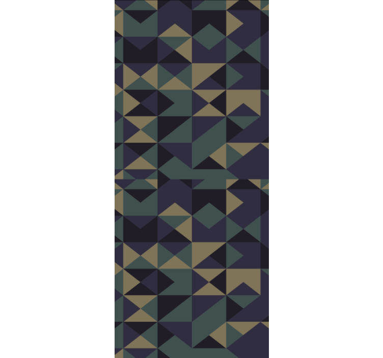 Cortina roller moderno bloques de patrones geométricos - TenVinilo