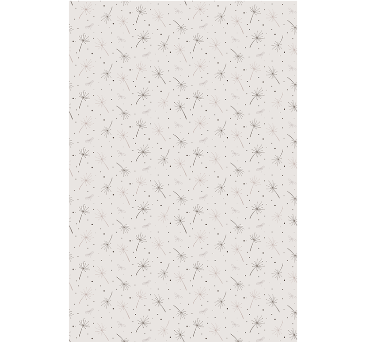 Cortina roller flores patrón de semillas de diente de león - TenVinilo