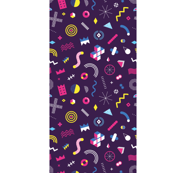 Estor vintage Patrón de juego de memphis - TenVinilo