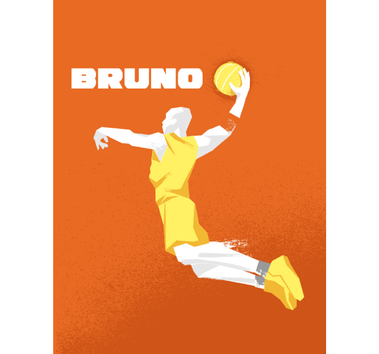 Estor con nombre jugador haciendo canasta - TenVinilo