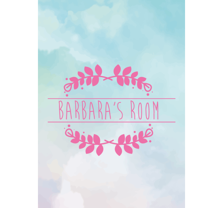 Estor infantil nombre de habitación personalizadoNombre de habita - TenVinilo