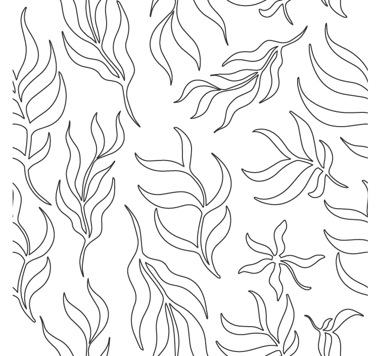 Estor estilo moderno silueta floral - TenVinilo