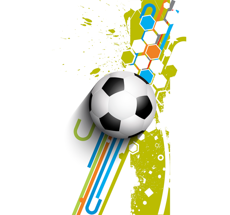 Cortina roller fútbol en acción - TenVinilo