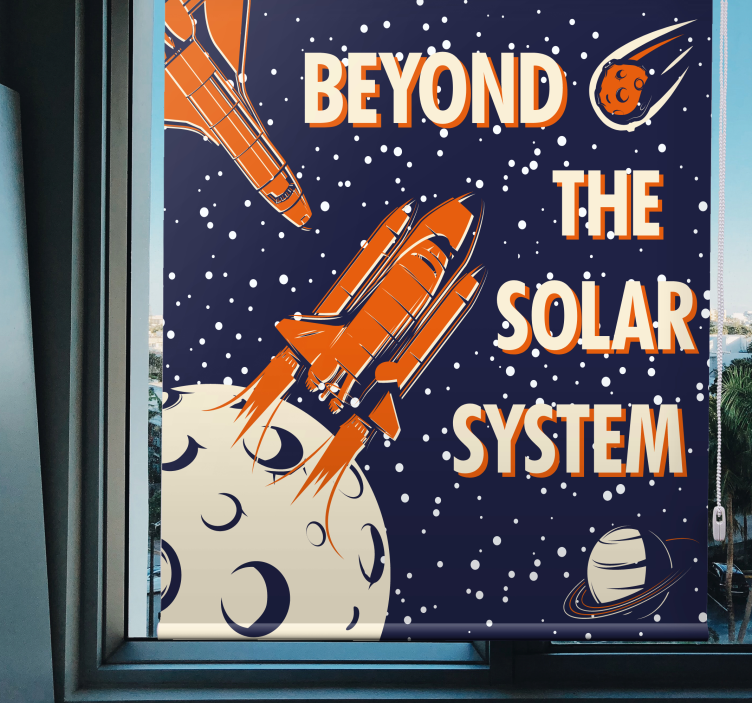 Cortina roller geek aventura de exploración espacial - TenVinilo