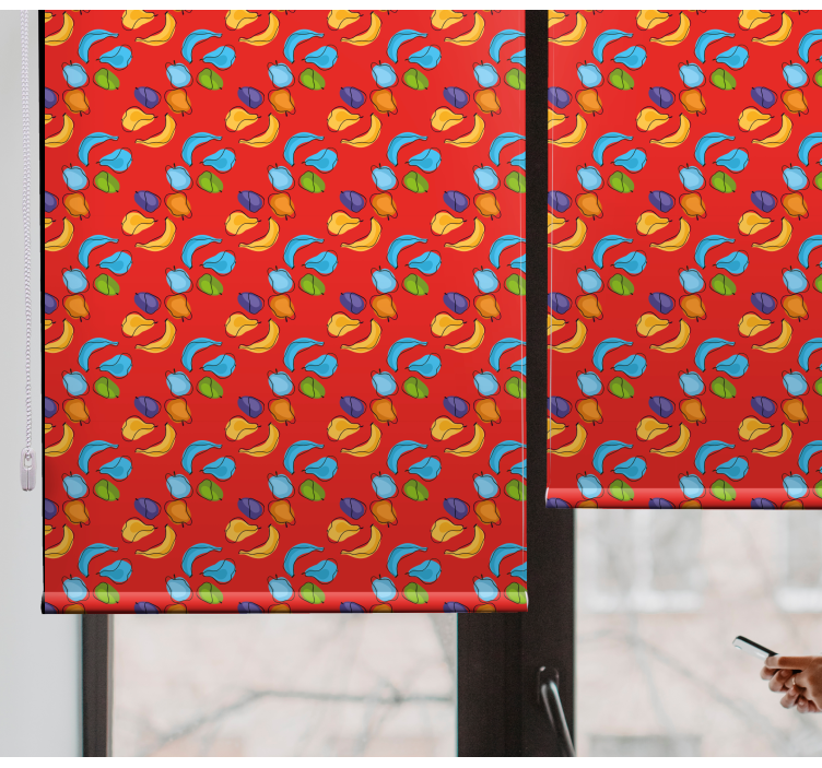 Cortina roller frutas composición de frutas vivas - TenVinilo