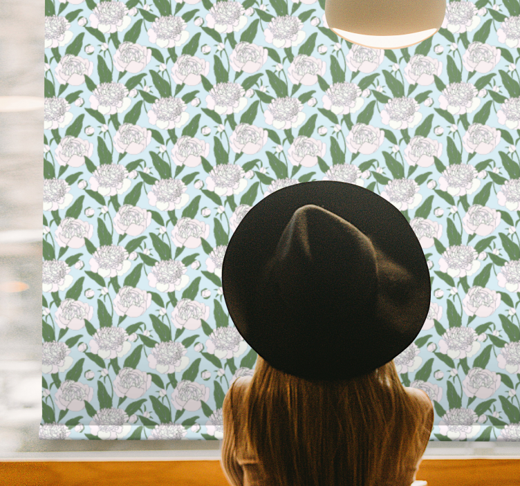 Estor flores Dibujos animados - TenVinilo