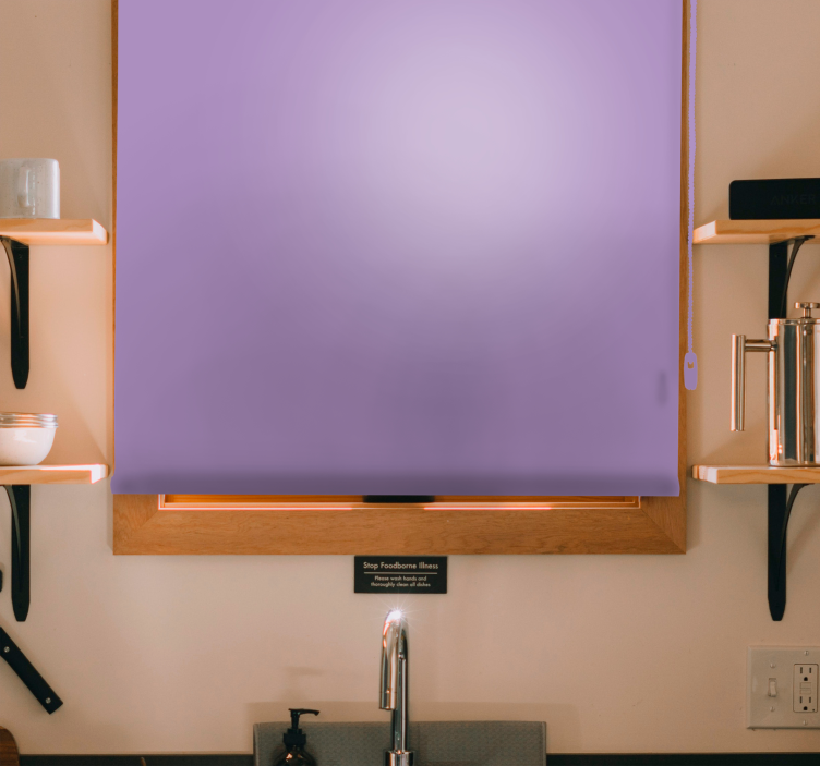 Estor enrollable cocina monocolor lila - TenVinilo