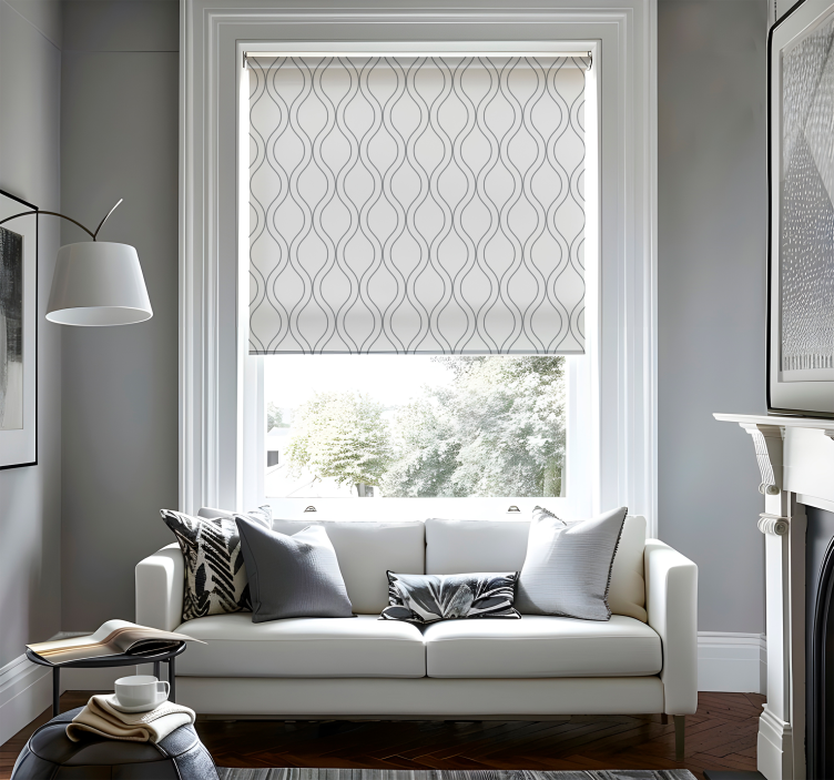 Estor elegante lineas curvas - TenVinilo