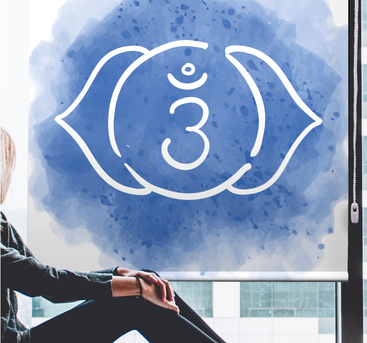 Estor zen Símbolo del chakra del tercer ojo - TenVinilo