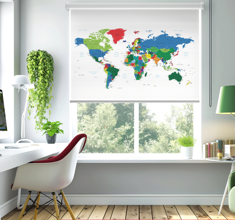 Estor de mapamundi cartografía política - TenVinilo