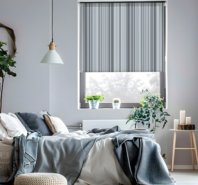 Estor estilo moderno lineas grises - TenVinilo