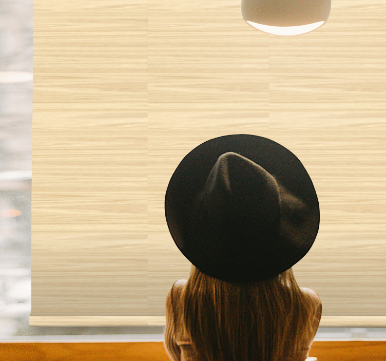 Estor salón Efecto madera de diseño "japandi" - TenVinilo