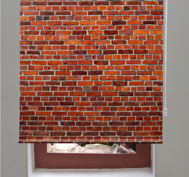 Estor salón Ladrillos modernos "estilo industrial" - TenVinilo