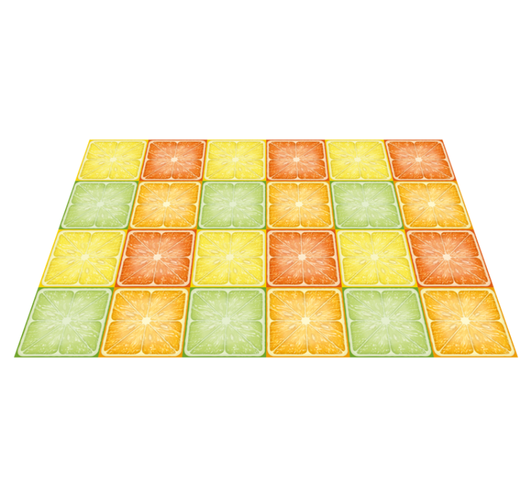 Individual mesa original patrón de rodajas de cítricos - TenVinilo