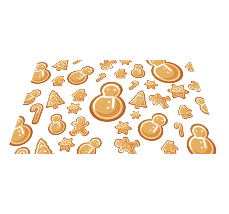 Individual mesa navideño formas festivas de vacaciones - TenVinilo