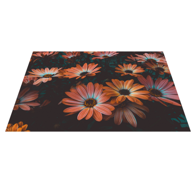 Mantel individual moderno Flores abiertas - TenVinilo