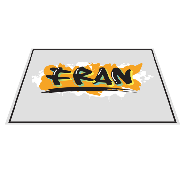 Mantel individual personalizable Graffiti colorido estilo urbano - TenVinilo