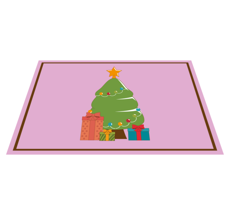 Mantel individual navideño árbol de navidad de dibujos animados c - TenVinilo