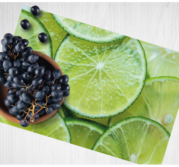 Mantel individual casa Rodajas de lima - TenVinilo