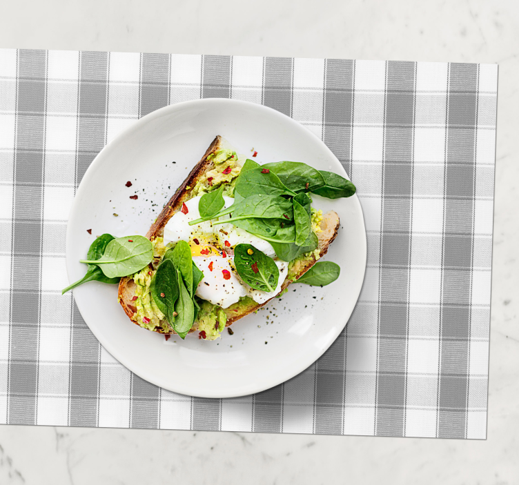 Manteles individuales originales Líneas verdes cuadradas - TenVinilo