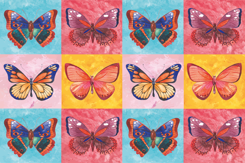 Individual mesa original emblema mariposa viva - TenVinilo