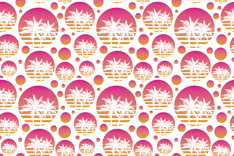 Individual mesa original motivos de palma tropical - TenVinilo