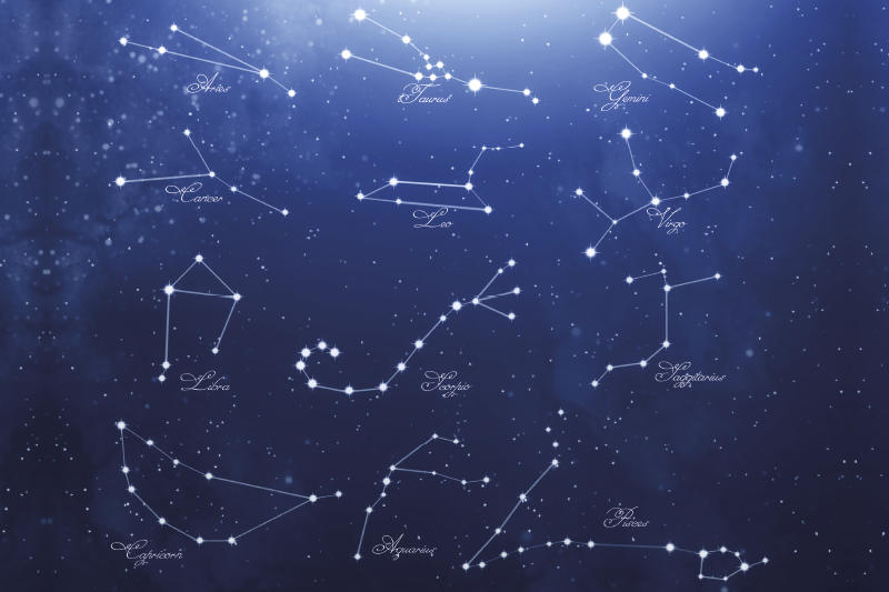 Individual de mesa frase mapa de estrellas constelaciones - TenVinilo