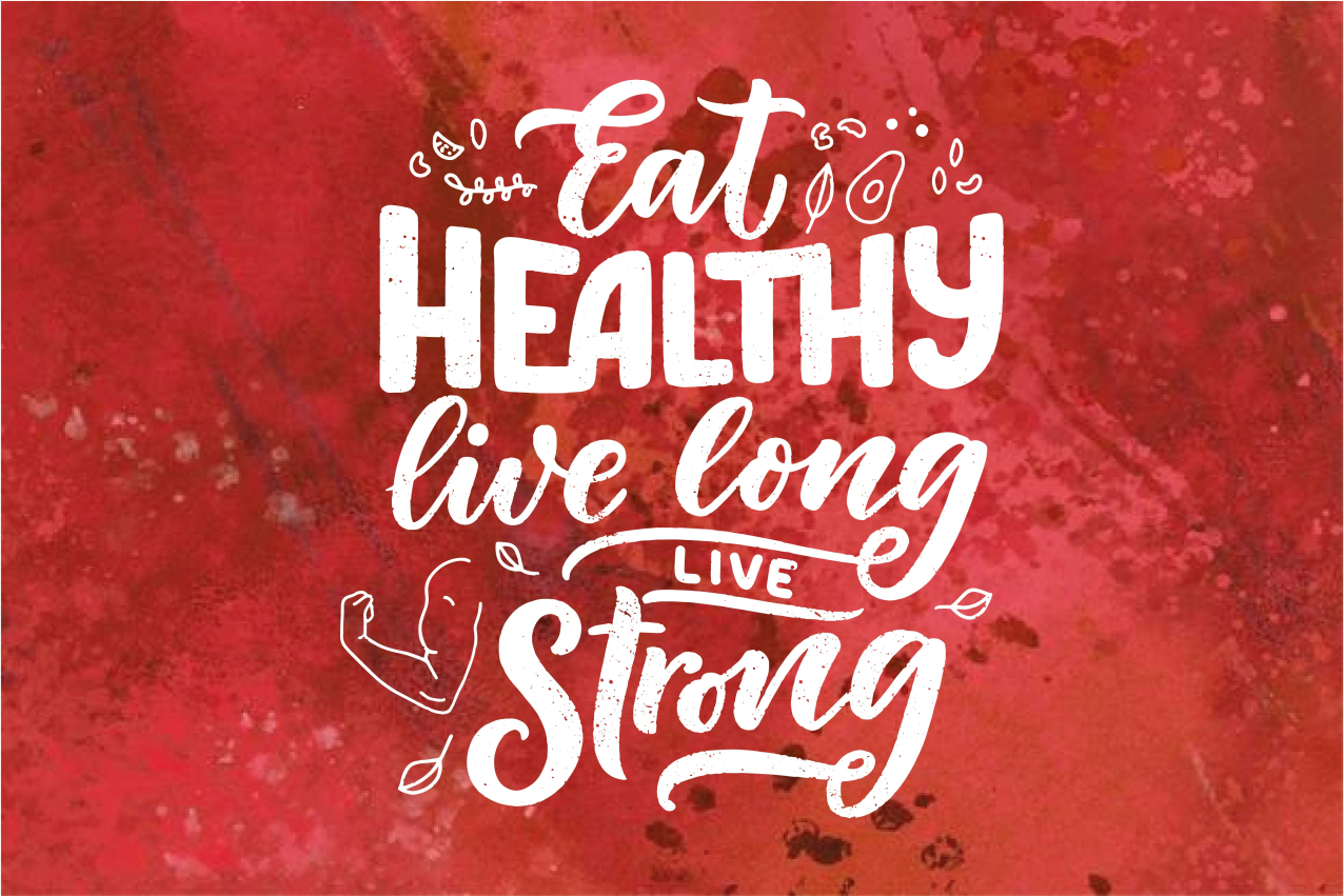 Individual de mesa frase come sano vive fuerte - TenVinilo