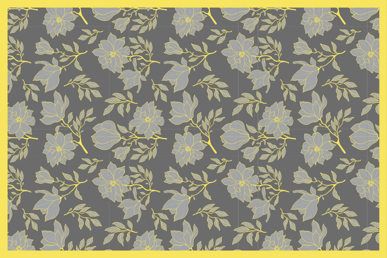 Individual mesa original con estampado floral - TenVinilo