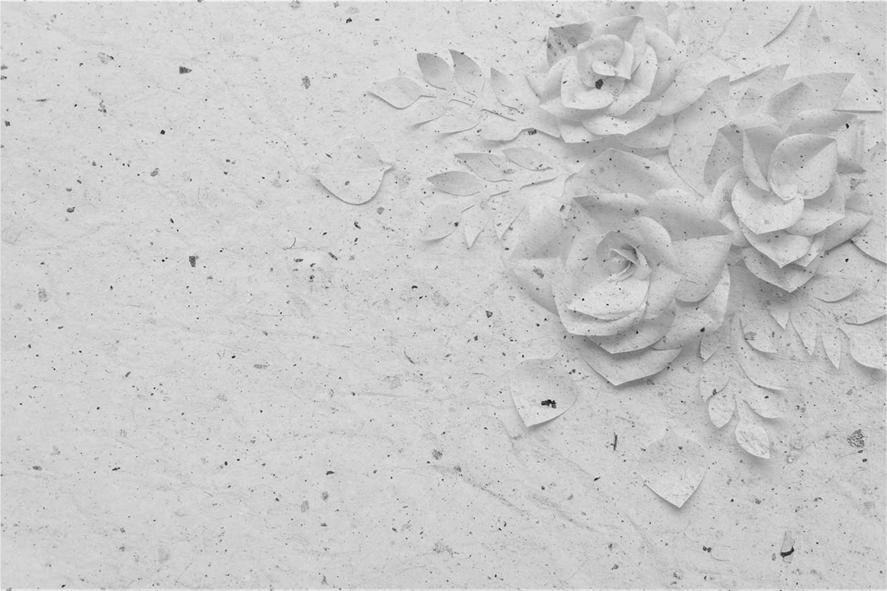 Individual de mesa patrón relieve floral elegante - TenVinilo