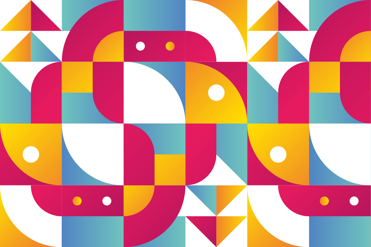 Mantel individual original Arte multicolor geométrico - TenVinilo