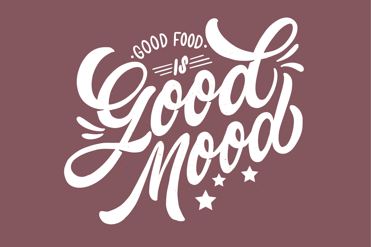 Individual de mesa frase buen humor gastronómico - TenVinilo