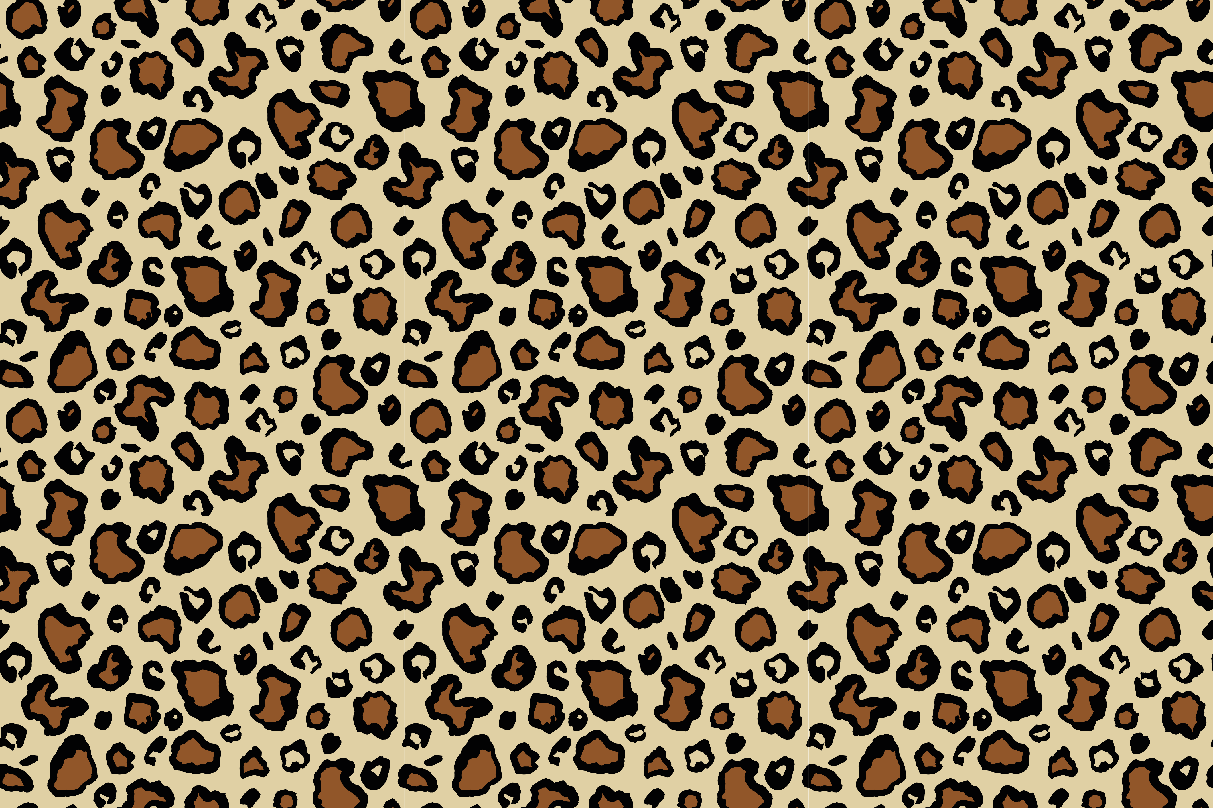 Individual de mesa patrón estampado de leopardo - TenVinilo