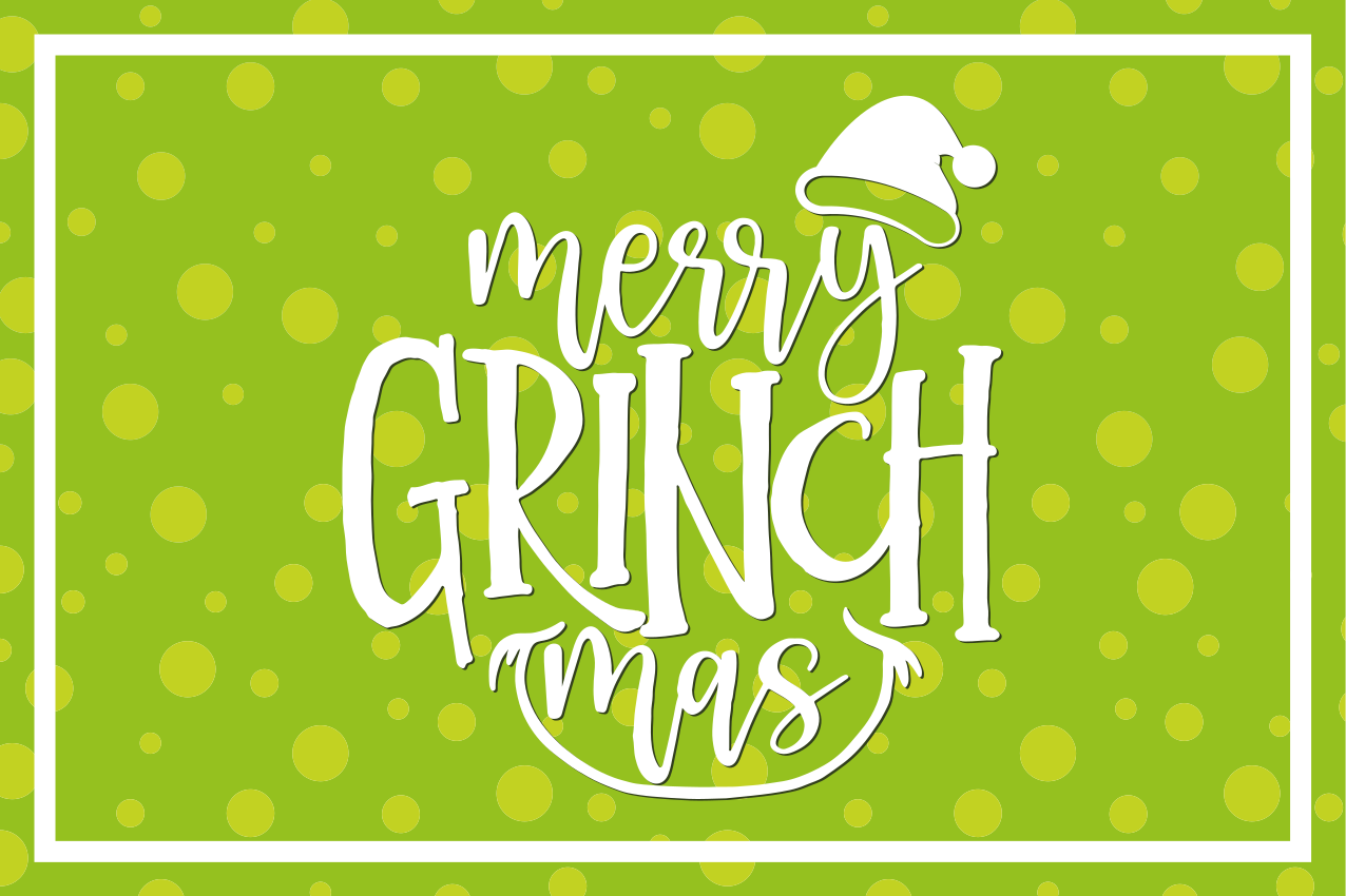 Individual mesa navideño diseño grinch mas - TenVinilo