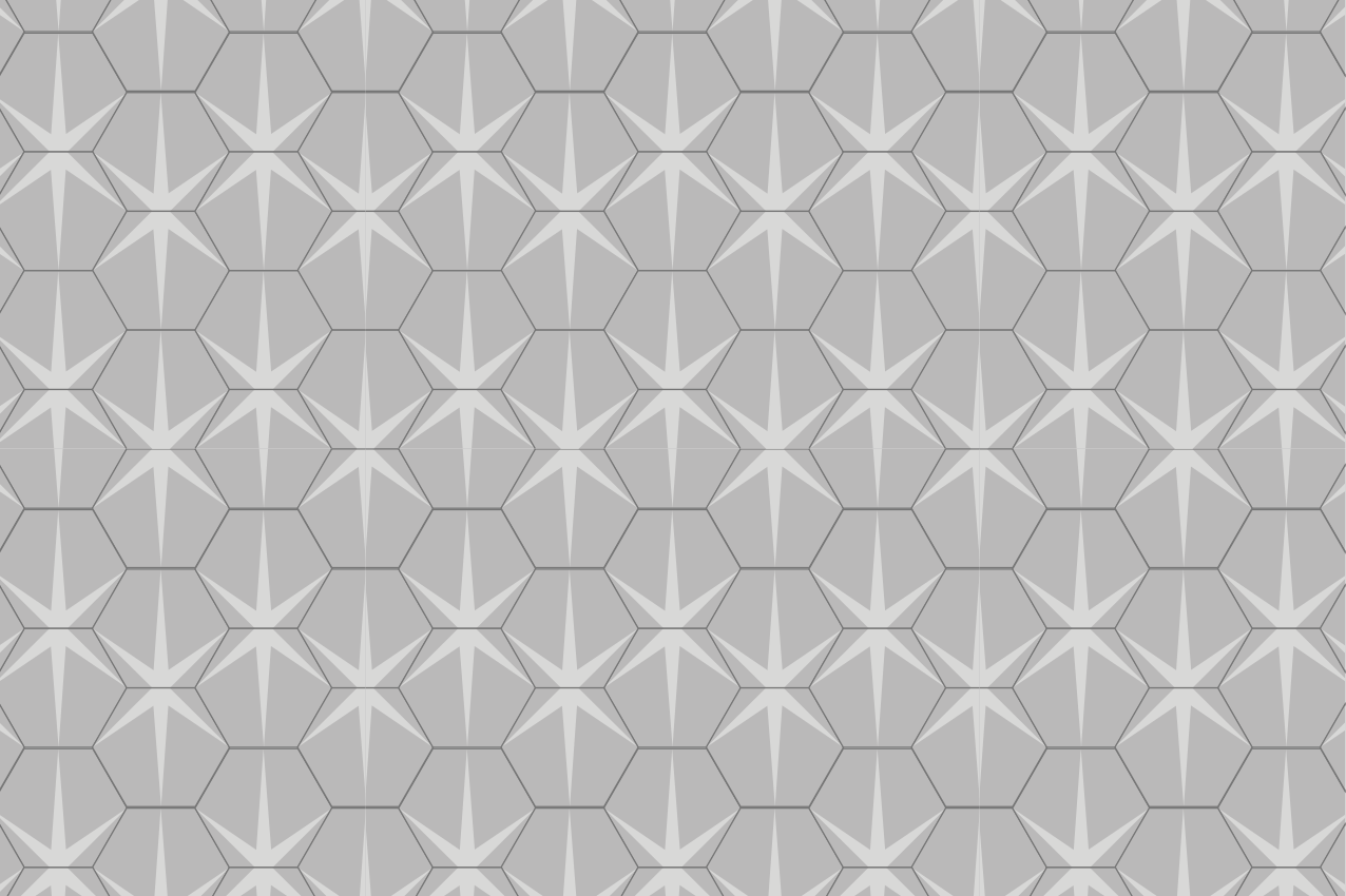 Individual de mesa patrón estrella hexagonal - TenVinilo