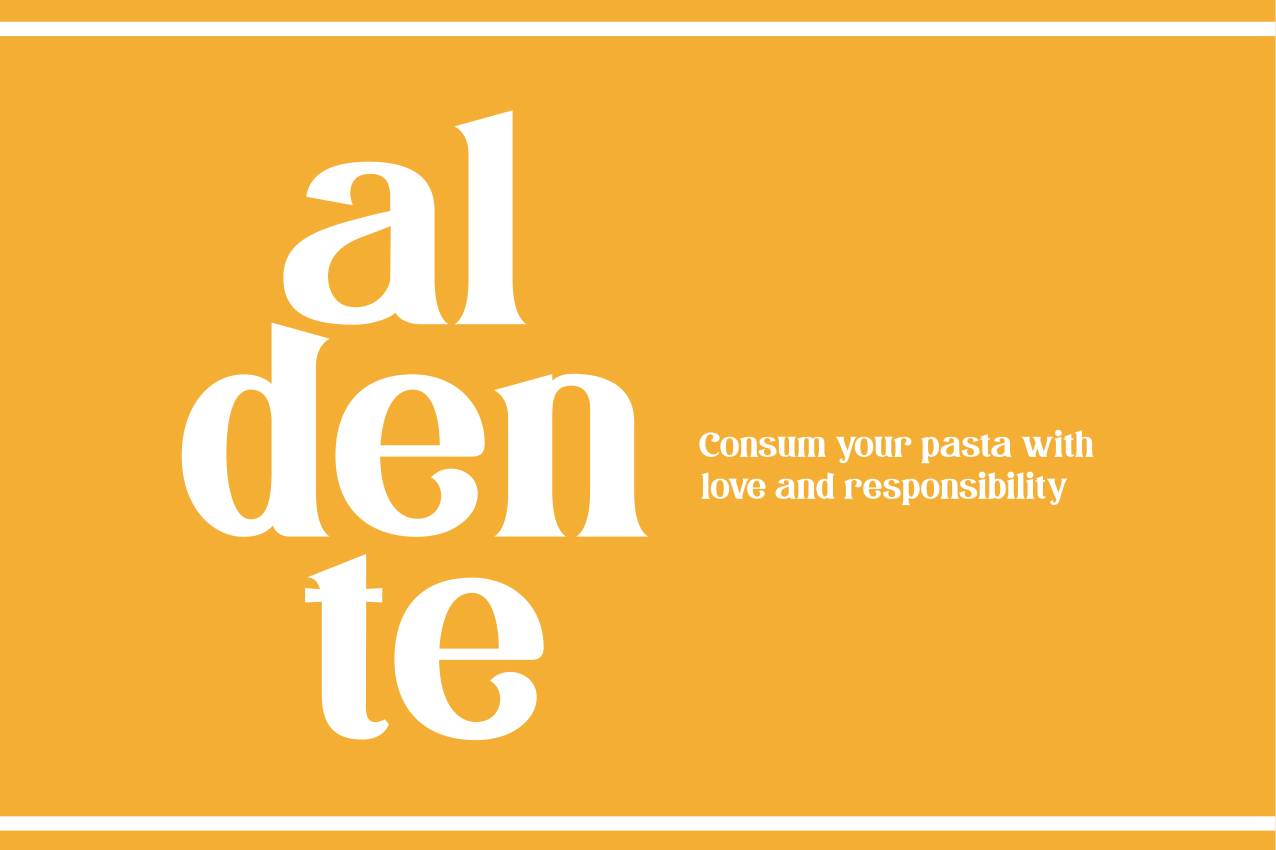 Individual de mesa frase recordatorio culinario aldente - TenVinilo