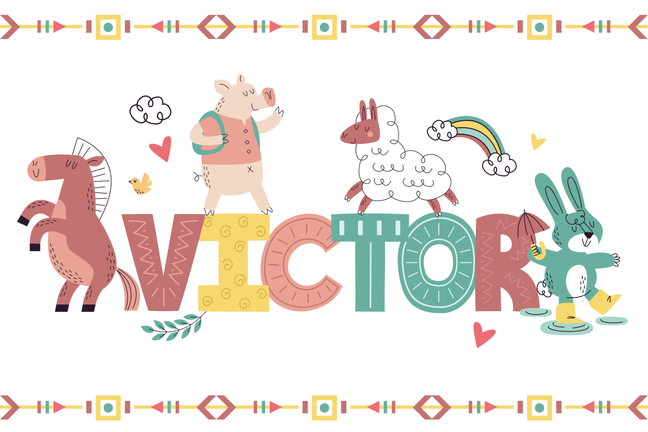 Mantel personalizable Animales granja infantil - TenVinilo