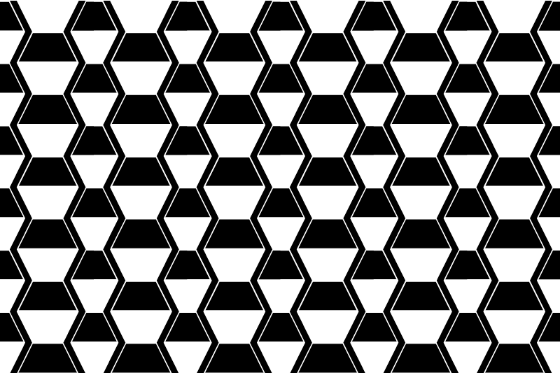 Individual de mesa patrón hexagonal estilizado - TenVinilo