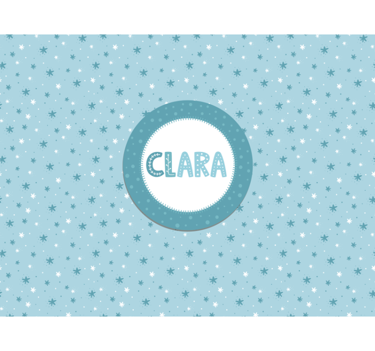 Mural para bebé patrón de estrellas - TenVinilo