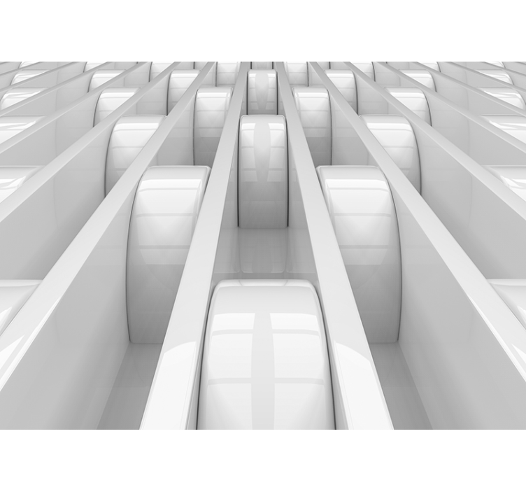 Fotomural 3D paneles subterráneos - TenVinilo