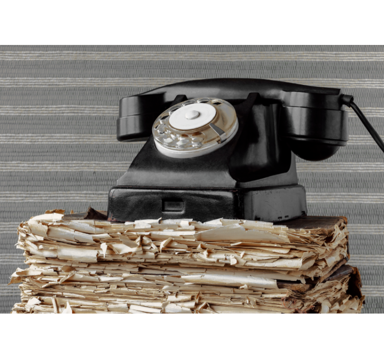 Mural de vehículos teléfono vintage clásico - TenVinilo