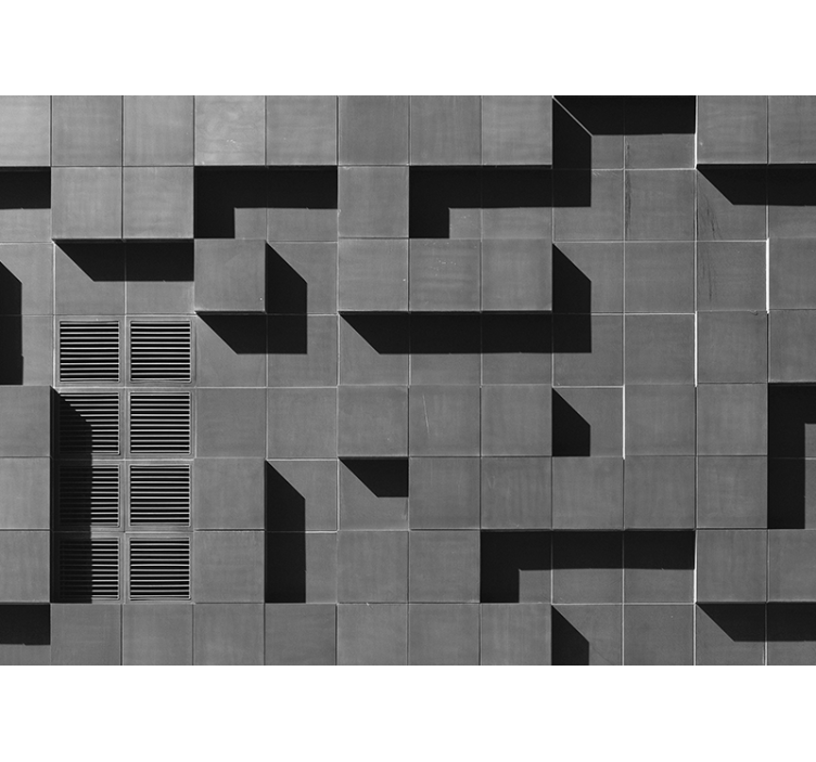 Mural de textura juego de sombras geométricas - TenVinilo