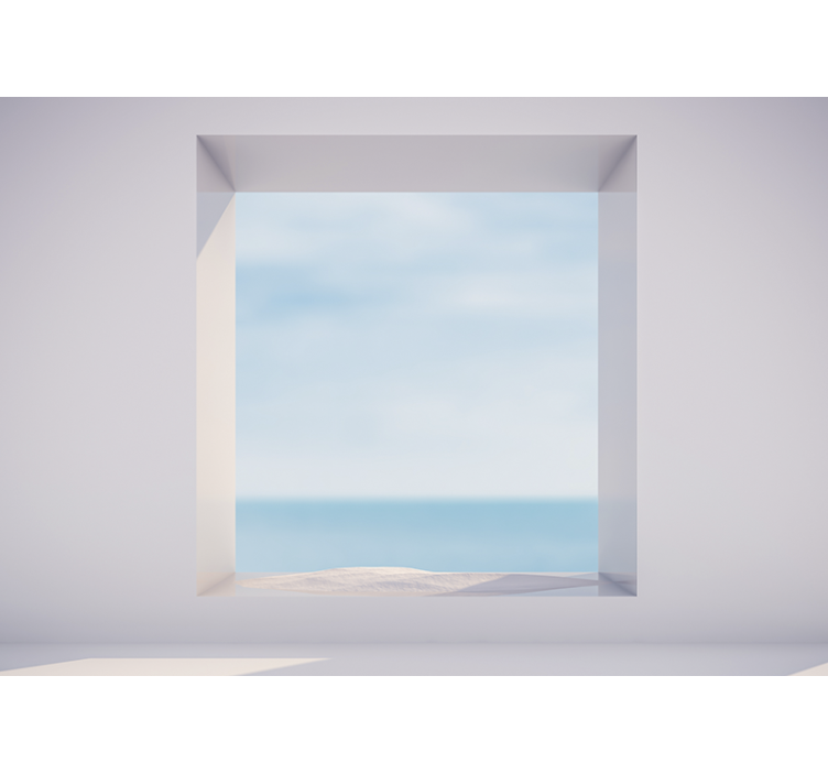 Mural de paisajes vista tranquila junto al mar - TenVinilo