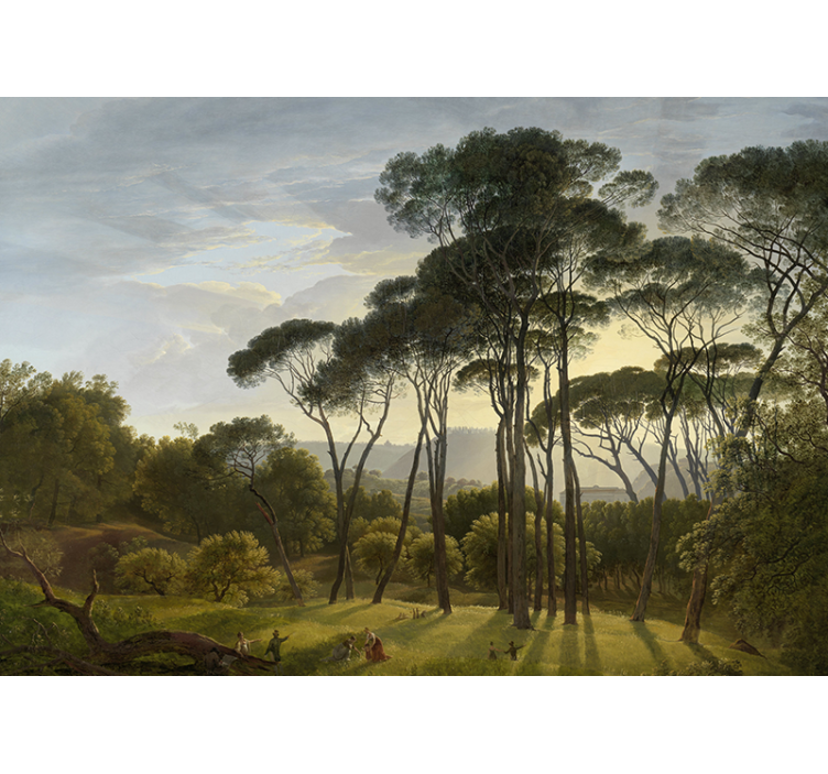 Mural de naturaleza rayos de sol del bosque - TenVinilo