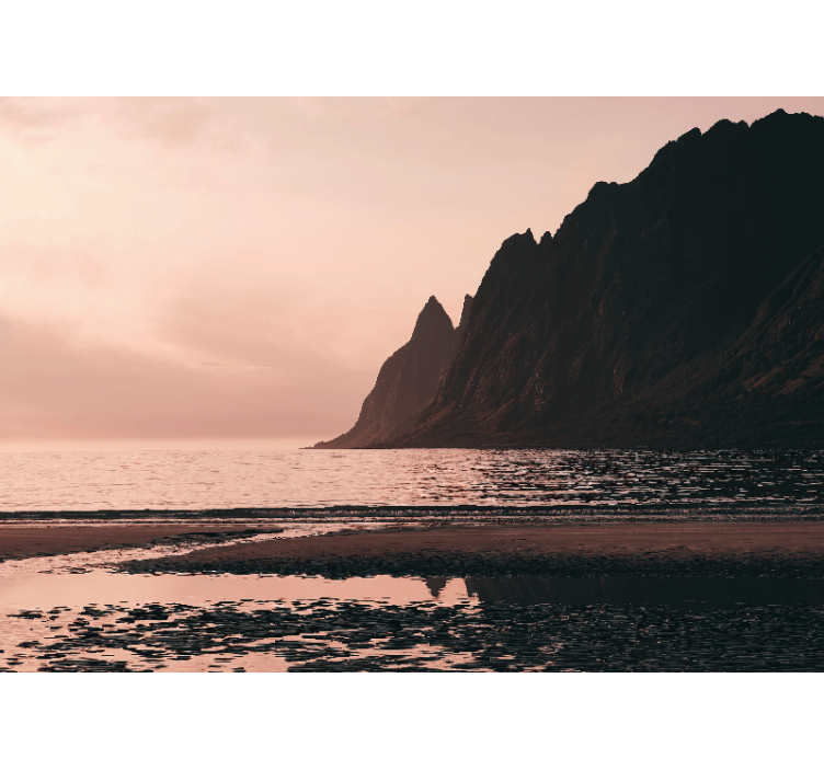 Mural de paisajes vista del horizonte costero - TenVinilo