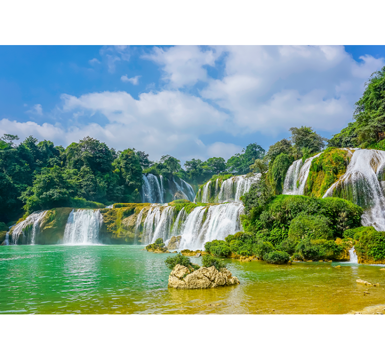 Fotomural 3D Cascada tropical 3d - TenVinilo