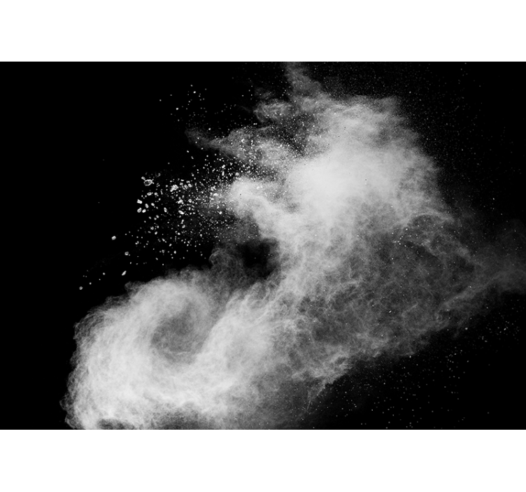 Fotomural habitación matrimonio Explosión de polvo blanco - TenVinilo