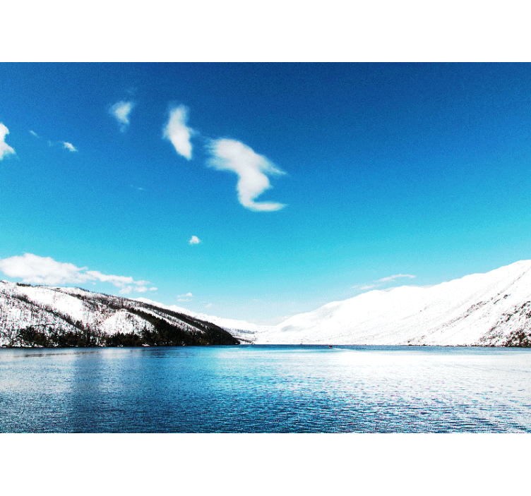 Mural de paisajes montañas nevadas - TenVinilo