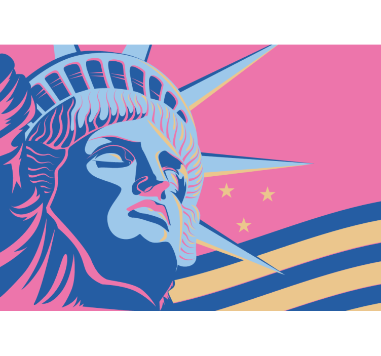 Fotomural arte urbano Pop liberty multicolor - TenVinilo