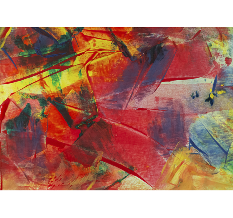 Mural abstracto fusión de colores dinámicos - TenVinilo